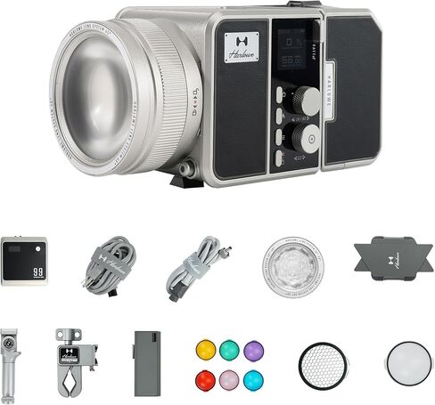 Max 80W LED Video Light with App Control Bi-Color 2700K-6500K CRI 96+ Continuous Output Lighting Creator Kit for Studio Photography and Video Recording in Saudi Arabia