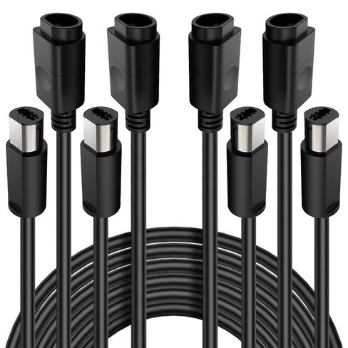 Gamecube Controller Extension Cable 6.6ft 4-Pack, Extra Long Wired Cord for Nintendo GameCube & Wii Gamecube Controllers in Saudi Arabia