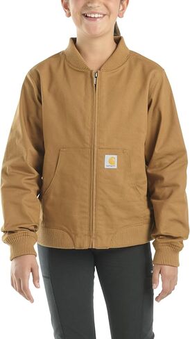 Carhartt Girls 'Fleged Flex Relies Relies Relies Canvas Bomber Jacket in Saudi Arabia
