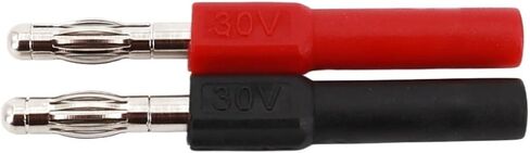 10Pcs Red and Black Brass 4mm Male Banana to 2mm Female Jack Adapter Connector in Saudi Arabia