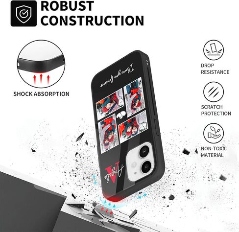 حافظات هاتف ذات صور شخصية من Easycosy لـ 17 16 15 11 12 13 14 Pro/Max/Mini XR X Xs Max مخصصة متعددة الصور حافظة iPhone للأصدقاء والعائلة وهدايا عيد الميلاد مخصصة للحماية الكاملة غطاء TPU in Kuwait