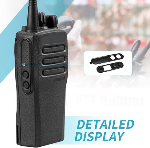 2-Pack CP200D Launch Talk PTT زر مطاطي وزر إطار بديل لموتورولا CP200D DEP450 DP1400 XIR P3688 جهاز اتصال لاسلكي in Saudi Arabia