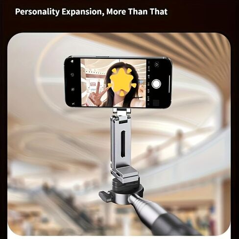 Portable Magnetic Phone Holder, Foldable Design with 360° Rotation, Strong Suction Cup & Clip in Saudi Arabia
