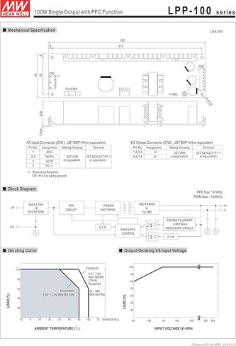 LPP-100-3.3 AC/DC Power Supply Single-OUT 3.3V 20A 66W 11-Pin in Saudi Arabia