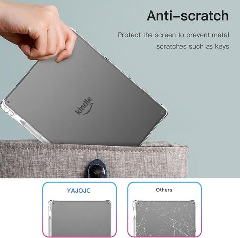 غطاء حماية لجهاز Kindle Scribe 2025 مقاس 11 بوصة، غطاء خلفي شفاف ناعم من مادة TPU لجهاز Kindle Scribe 2025 مع فتحة قلم، مقاوم للصدمات، مضاد للخدش، شفاف in Saudi Arabia