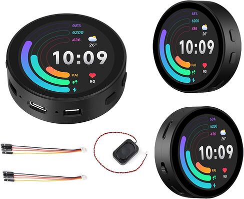 ESP32-S3 مع لوحة تطوير LCD مستديرة تعمل باللمس مقاس 1.85 بوصة، 360 × 360، تدعم Wi-Fi & BLE 5، خطاب AI، صندوق مكبر صوت ذكي، يدعم تفاعل الكلام AI والتحكم الصوتي دون اتصال بالإنترنت، مع مكبر صوت 8Ω 2W in Saudi Arabia