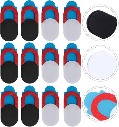 NUOBESTY 12Pcs Webcam Cover Privacy Protection for Phones Laptops and Tablets Easy to Carry Camera Covers Useful Accessory for Personal and Family Security in Saudi Arabia