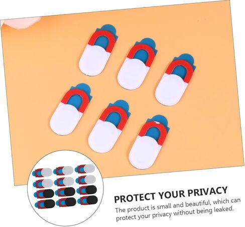 NUOBESTY 12pcs Webcam Covers Peeping Camera Protection Slide for Phones and Laptops Easy to Install Lightweight Compact Privacy Shields Metal Design for Use in Saudi Arabia