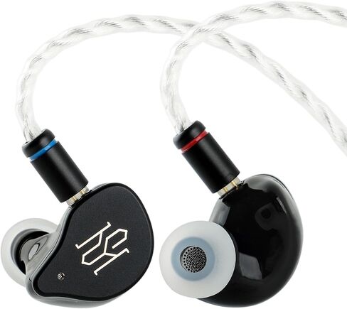 Linsoul SIMGOT SuperMix 5 1BC+1DD+2BA+1MP في شاشة الأذن، سماعة هاي فاي لتوصيل العظام، كابل OCC Litz مطلي بالفضة قابل للفصل، قابس 3.5 مم/4.4 مم، IEM لعشاق التكنولوجيا، موسيقي صوتي in Kuwait