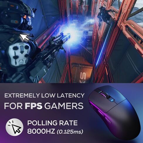 لوحة مفاتيح ميكانيكية سلكية RK ROYAL KLUDGE R98 Pro ومجموعة ماوس لاسلكية RK M3، لوحة مفاتيح ألعاب RGB قابلة للتبديل باللون الأسود، 47 جيجا ماوس ألعاب خفيف الوزن 42K DPI أسود in Kuwait