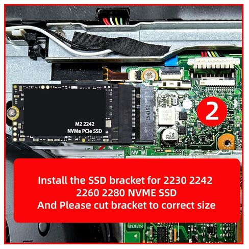 NFHK 2230 NGFF A+E-Key Male to NVME M-Key Female Extension Adapter for Laptop Mainboard SSD 2230 2242 in Saudi Arabia