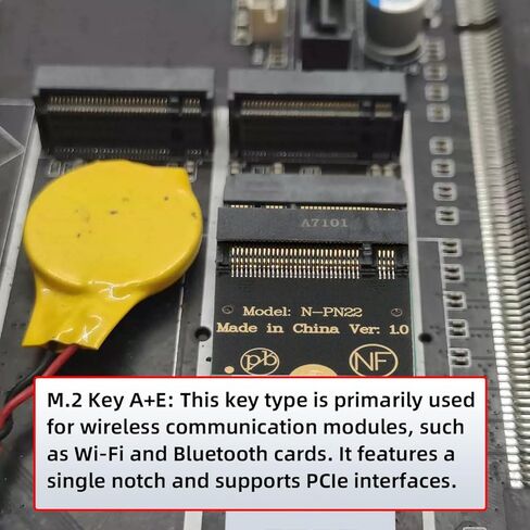NFHK 2230 NGFF A+E-Key Male to NVME M-Key Female Extension Adapter for Laptop Mainboard SSD 2230 2242 in Saudi Arabia