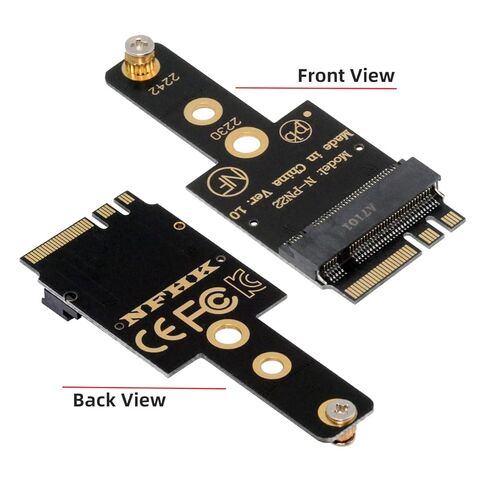 NFHK 2230 NGFF A+E-Key Male to NVME M-Key Female Extension Adapter for Laptop Mainboard SSD 2230 2242 in Saudi Arabia