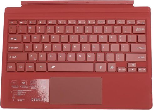 Backlit Keyboard, Magnetic Keyboard with Colorful Backlight Multi Touchpad Wireless 5.0 Tablet, 450mAh Battery for Pro 3 4 5 6 7 (Black) in Saudi Arabia