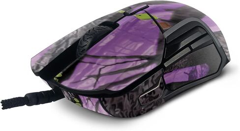 غلاف MightySkins متوافق مع ماوس الألعاب SteelSeries Rival 5 - تمويه الشجرة الأرجواني | غطاء ملتف واقٍ ومتين وفريد ​​من نوعه من الفينيل | سهل التطبيق وتغيير الأنماط | صنع في الولايات المتحدة الأمريكية in Kuwait
