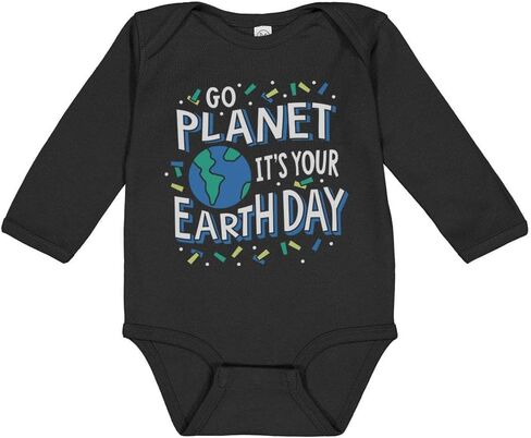 Go Planet، إنه يوم الأرض الخاص بك بأكمام طويلة للأطفال الرضع in Kuwait
