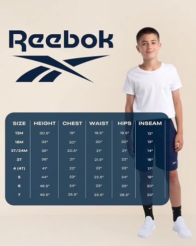 Reebok Boys Tracksuit Set - 2 Piece Athletic Tricot Zip Up Fleece Lined Jacket and Toddler Sweatpants Playwear for Kids in Saudi Arabia