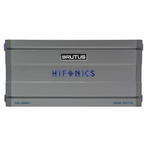 Hifonics Brutus BRL4000.1 مضخم صوت أحادي للسيارة يوفر 4000 واط RMS مع مقياس الأشعة فوق البنفسجية المدمج ونظام إدارة الطاقة الذكي. in Kuwait