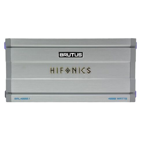 Hifonics Brutus BRL4000.1 مضخم صوت أحادي للسيارة يوفر 4000 واط RMS مع مقياس الأشعة فوق البنفسجية المدمج ونظام إدارة الطاقة الذكي. in Kuwait