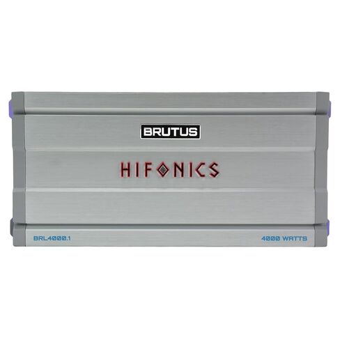 Hifonics Brutus BRL4000.1 مضخم صوت أحادي للسيارة يوفر 4000 واط RMS مع مقياس الأشعة فوق البنفسجية المدمج ونظام إدارة الطاقة الذكي. in Kuwait