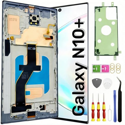 TFT Galaxy Note 10 Plus Screen Replacement for Samsung Galaxy Note10 Plus LCD Screen Touch Digitizer Display Pantalla with Thin Frame Tool kit 4G N975F 5G N976U(no fingerprint) (TFT Black) in Saudi Arabia
