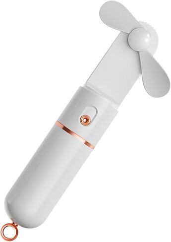 TEHAUX Mini USB شحن مروحة محمولة مع 3 سرعات رياح قابلة للتعديل، 2000 مللي أمبير في الساعة مروحة تبريد شخصية محمولة قابلة لإعادة الشحن للسفر والاستخدام المكتبي، تصميم أبيض قابل للطي in Saudi Arabia