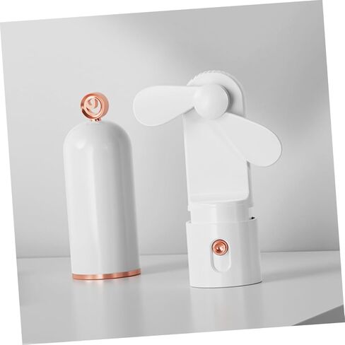 TEHAUX Mini USB شحن مروحة محمولة مع 3 سرعات رياح قابلة للتعديل، 2000 مللي أمبير في الساعة مروحة تبريد شخصية محمولة قابلة لإعادة الشحن للسفر والاستخدام المكتبي، تصميم أبيض قابل للطي in Saudi Arabia