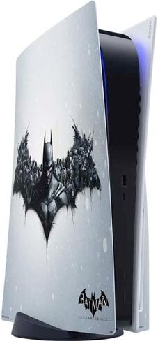 ملصق Skinit المخصص للألعاب متوافق مع وحدة تحكم PS5 - تصميم شعار DC Comics Arkham Origins Arkham المرخص رسميًا in Kuwait