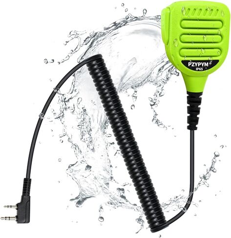 جهاز Walkie Talkie 2 Pin كتف ميكروفون أسود طية صدر السترة مكبر صوت عن بعد لـ Retevis h777s retc 15، لـ Baofeng bf-f8hp uv-5r uv-17r، لـ Kenwood tk-2180 nx3200 nx1300 tk3160 tk2312 (أخضر) in Kuwait