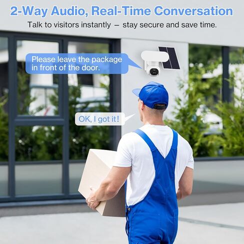 FancyDove Wireless Floodlight Camera, Outdoor Camera with Solar Panel for Home Security, Solar Camera Outdoor Wireless Flood Light Motion Sensor, 2K 360° PTZ View, 2000LM, Alexa, Waterproof, 64GB SD in Kuwait