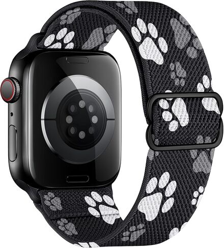 أربطة قابلة للتمدد متوافقة مع سوار ساعة Apple 40 مم 41 مم 38 مم 46 مم 44 مم 45 مم 42 مم 49 مم للنساء والرجال، أشرطة رياضية مرنة بحلقة فردية مقاومة للماء لسلسلة iWatch 11 10 9 8 7 6 5 4 3 SE Ultra in Saudi Arabia