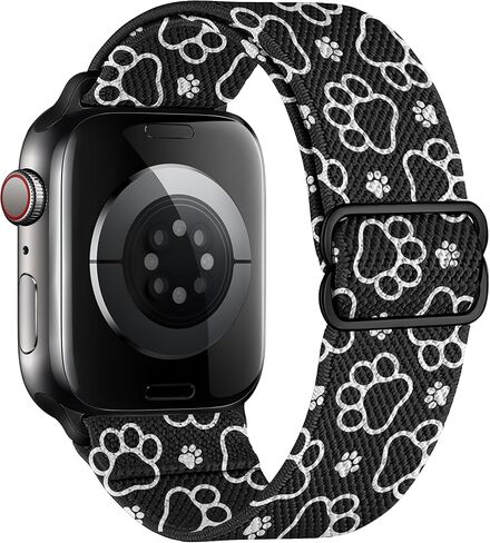 أربطة قابلة للتمدد متوافقة مع سوار ساعة Apple 40 مم 41 مم 38 مم 46 مم 44 مم 45 مم 42 مم 49 مم للنساء والرجال، أشرطة رياضية مرنة بحلقة فردية مقاومة للماء لسلسلة iWatch 11 10 9 8 7 6 5 4 3 SE Ultra in Saudi Arabia