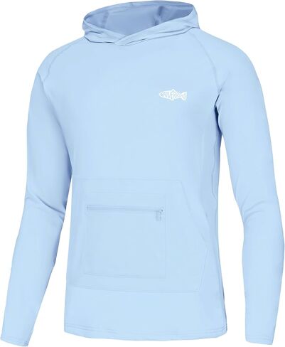 Riverruns Men's UPF 50+ Sun Protection Hoodie Fishing Shirt Cooling Quick Dry Rash Guard Long Sleeve in Saudi Arabia