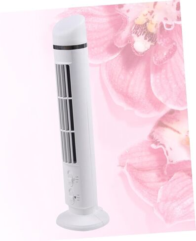 Gatuida USB Desk Cooling Fan with Night Light, Mini Silent Tower Fan for Home Office, White Usb-powered Multi-function Summer Accessory without Battery in Saudi Arabia