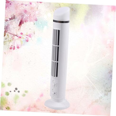 Gatuida USB Desk Cooling Fan with Night Light, Mini Silent Tower Fan for Home Office, White Usb-powered Multi-function Summer Accessory without Battery in Saudi Arabia