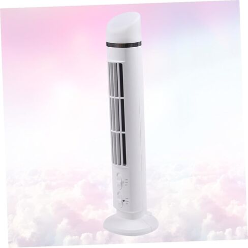 Gatuida USB Desk Cooling Fan with Night Light, Mini Silent Tower Fan for Home Office, White Usb-powered Multi-function Summer Accessory without Battery in Saudi Arabia