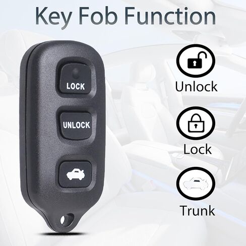 Key Fob Keyless Entry Fits for Toyota Camry 2002-2006 / Matrix Pontiac Vibe 2003-2008 / Sienna 1999-2003 / Solara 2002-2003 Remote Control Replacement GQ43VT14T 89742-AA030 in Saudi Arabia