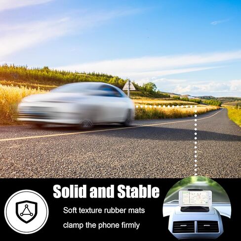 Car Phone Holder Mount for Dashboard, Universal Anti-Slip Dashboard Cell Phone Stand with Suction Cup for Most iPhone, Samsung, Android Smartphones – Hands-Free GPS Vehicle Mount for Cars in Saudi Arabia