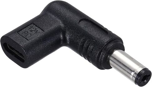محول USB 3.1 من النوع C أنثى إلى DC ذكر، 12 فولت من النوع C إلى DC5521 5.5x2.1 مم محول الكوع لبنك الطاقة PD مصدر الكمبيوتر المحمول والكمبيوتر اللوحي in Saudi Arabia