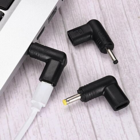 محول USB 3.1 من النوع C أنثى إلى DC ذكر، 12 فولت من النوع C إلى DC5521 5.5x2.1 مم محول الكوع لبنك الطاقة PD مصدر الكمبيوتر المحمول والكمبيوتر اللوحي in Saudi Arabia
