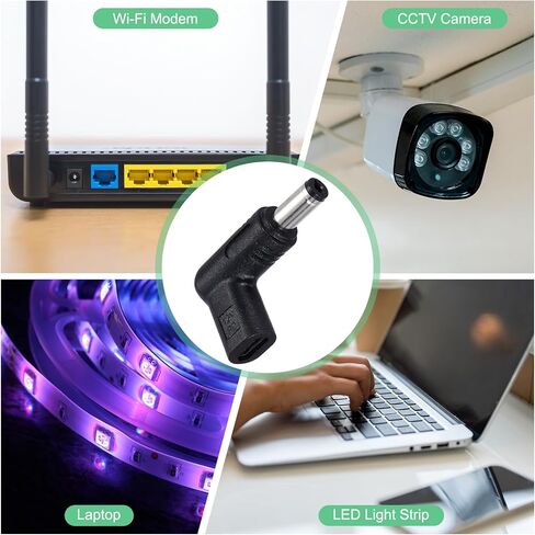 محول USB 3.1 من النوع C أنثى إلى DC ذكر، 12 فولت من النوع C إلى DC5521 5.5x2.1 مم محول الكوع لبنك الطاقة PD مصدر الكمبيوتر المحمول والكمبيوتر اللوحي in Saudi Arabia