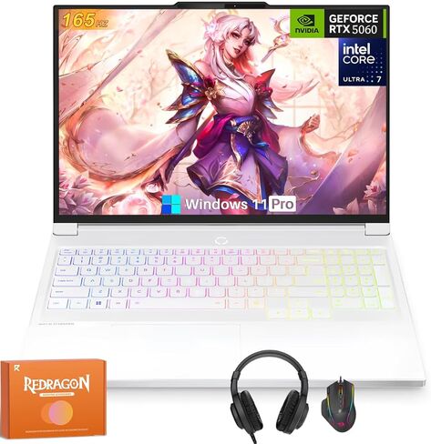 كمبيوتر محمول للألعاب Lenovo Legion 7i OLED، Intel Ultra 7 255HX، NVIDIA GeForce RTX 5060، شاشة 16 بوصة 2.5k 165 هرتز 500 شمعة في المتر المربع، ذاكرة الوصول العشوائي DDR5 سعة 32 جيجابايت و1 تيرابايت SSD، Wi-Fi 7، لوحة مفاتيح بإضاءة خلفية، Windows 11 Pro،  in Kuwait