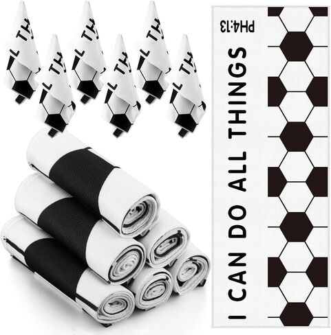 12 Pcs Basketball Cooling Towel Basketball Team Gifts Favors for Men Bible Verse I Can Do All Things Workout Sweat Rags for Neck and Face Microfiber Towel for Gym, Camping, Outdoor Sport in Saudi Arabia
