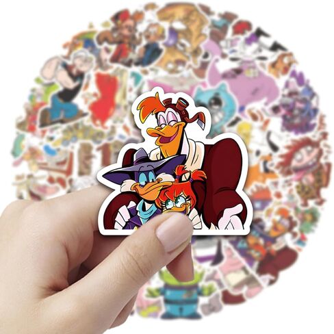 50Pcs Cartoon Anime from The 1990s Themes Waterproof Stickers for Water Bottle Cup Laptop Bike Skateboard Luggage Box Vinyl Graffiti Patches BRJKT in Saudi Arabia