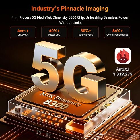 Blackview XPLORE 2 Dimensity 8300 AI 5G هاتف متين غير مقفول Android 15، بطارية 20000 مللي أمبير في الساعة 48 جيجابايت + 1024 جيجابايت / TF 2 تيرابايت، 6.73 بوصة 3.2K هواتف محمولة خارجية، مكبرات صوت 2 × 2 وات IP69K مقاومة للماء وكاميرا 50 ميجابكسل NFC/GPS in Saudi Arabia