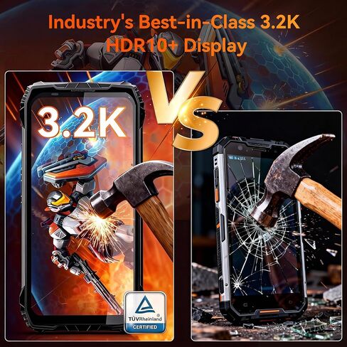 Blackview XPLORE 2 Dimensity 8300 AI 5G هاتف متين غير مقفول Android 15، بطارية 20000 مللي أمبير في الساعة 48 جيجابايت + 1024 جيجابايت / TF 2 تيرابايت، 6.73 بوصة 3.2K هواتف محمولة خارجية، مكبرات صوت 2 × 2 وات IP69K مقاومة للماء وكاميرا 50 ميجابكسل NFC/GPS in Saudi Arabia
