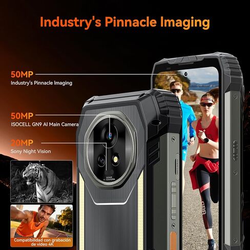 Blackview XPLORE 2 Dimensity 8300 AI 5G هاتف متين غير مقفول Android 15، بطارية 20000 مللي أمبير في الساعة 48 جيجابايت + 1024 جيجابايت / TF 2 تيرابايت، 6.73 بوصة 3.2K هواتف محمولة خارجية، مكبرات صوت 2 × 2 وات IP69K مقاومة للماء وكاميرا 50 ميجابكسل NFC/GPS in Saudi Arabia