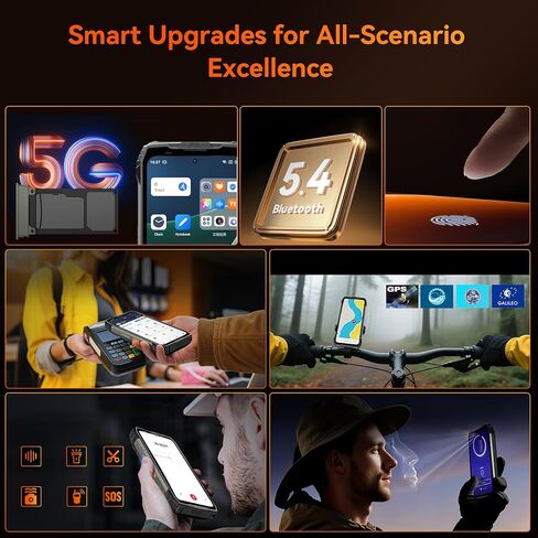 Blackview XPLORE 2 Dimensity 8300 AI 5G هاتف متين غير مقفول Android 15، بطارية 20000 مللي أمبير في الساعة 48 جيجابايت + 1024 جيجابايت / TF 2 تيرابايت، 6.73 بوصة 3.2K هواتف محمولة خارجية، مكبرات صوت 2 × 2 وات IP69K مقاومة للماء وكاميرا 50 ميجابكسل NFC/GPS in Saudi Arabia