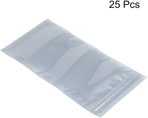 Anti Static Resealable Shielding Bag, 100x200mm/4x8 inch, Protective Antistatic Bag, for Store HDD SSD Laptop Hard Drives Memory Card, Electronic Devices, 25pcs in Saudi Arabia