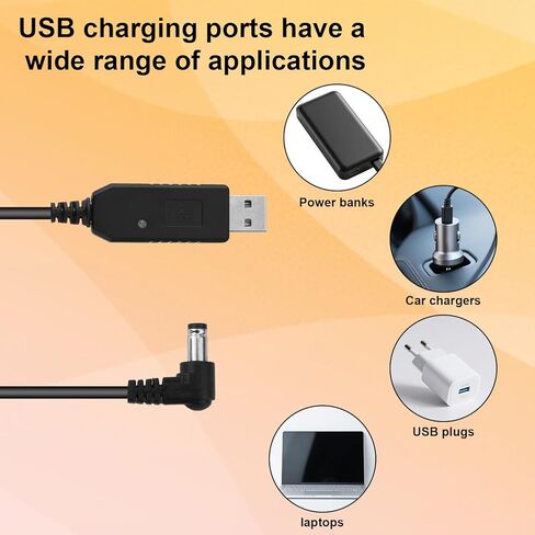 2pcs USB Charger Cable for Rugged Radios, Extra Large Battery Replacement Charging Cord Radio Accessories Compatible with V3/ R1/ GMR2/ GMR2-PLUS/RH-5R in Saudi Arabia